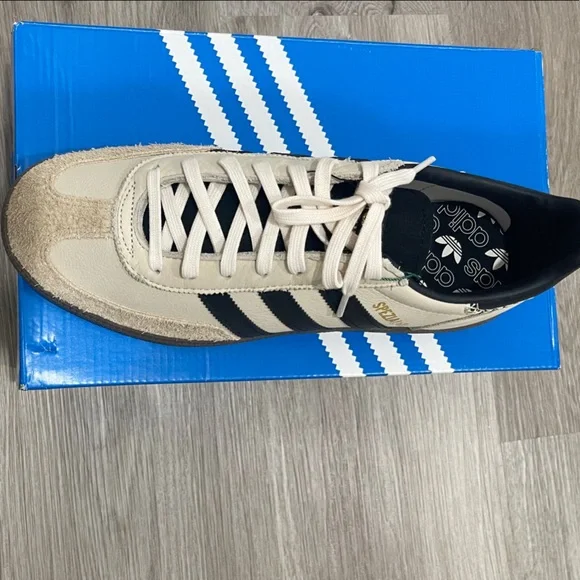 Adidas Men's Cream and Black Spezial Sneakers - Picture 3 of 6